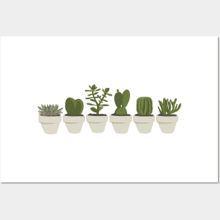 Cacti & Succulent – White Posters and Art